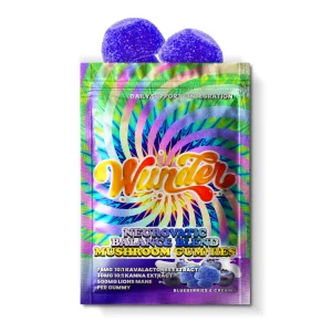 wunder blueberries & cream 75mg kava + 500mg lions mane neurovatic
