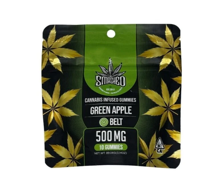 smashed green apple belts gummies 500mg