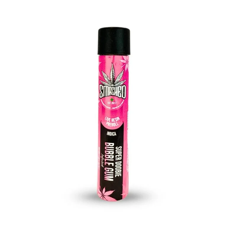 smashed pre rolls – super dobbie bubble gummies 1.6g